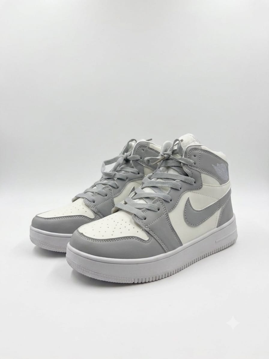 NIKE AIR JORDAN 1 GREY & WHITE