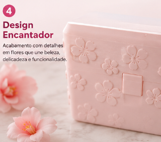 Kit Porta Absorventes e Tampões Femininos – Organizador Compacto, Discreto e Elegante