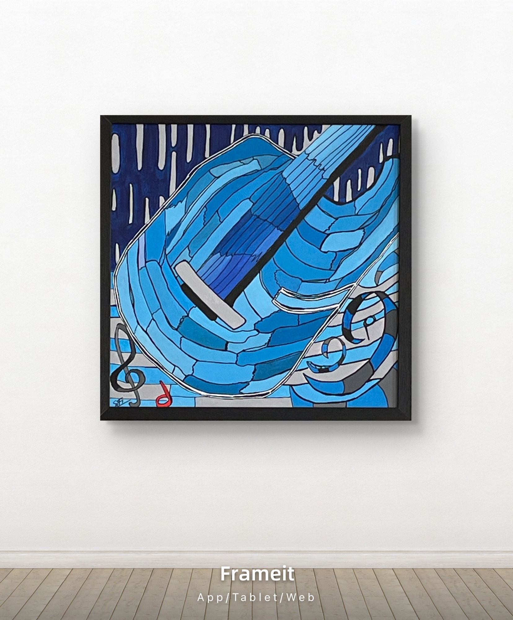 « Guitare bleue »