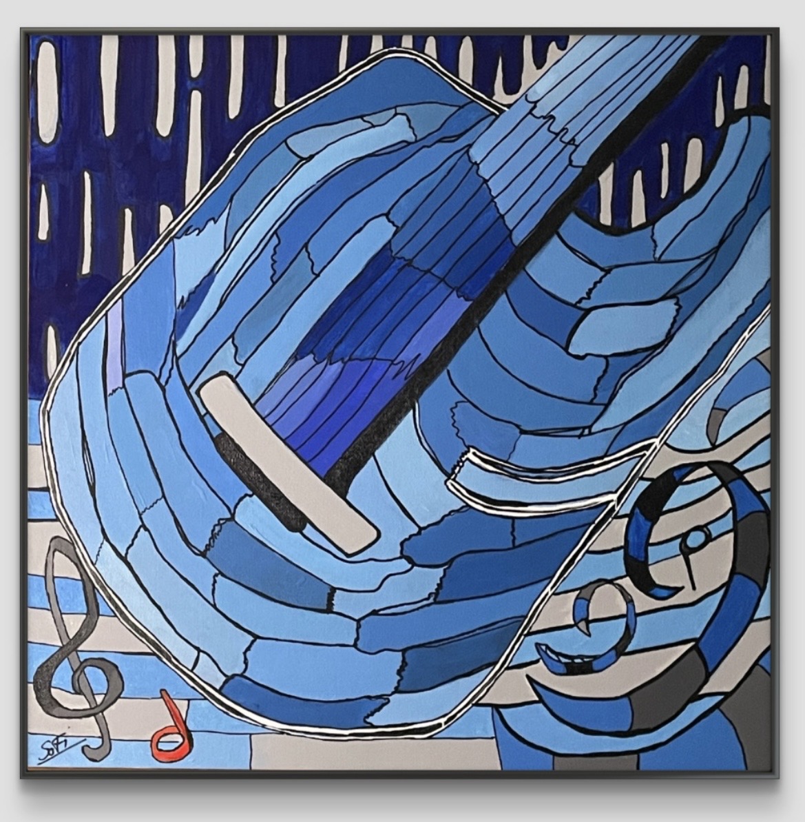 « Guitare bleue »