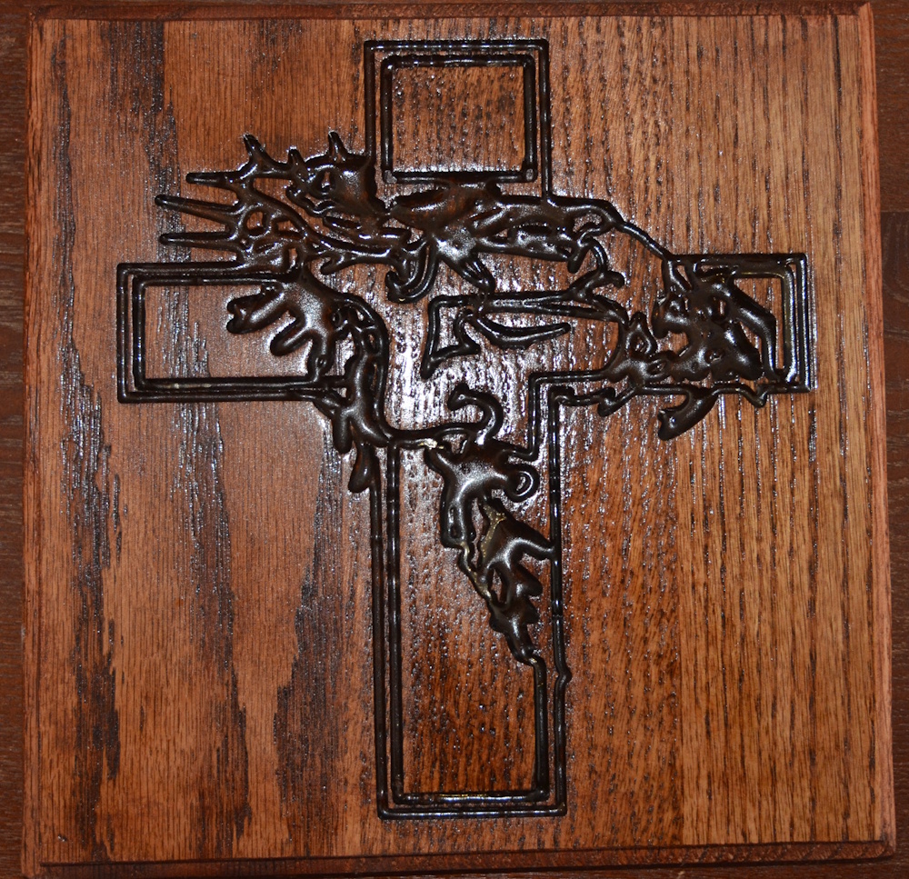 Wooden Cross Wall Plaque