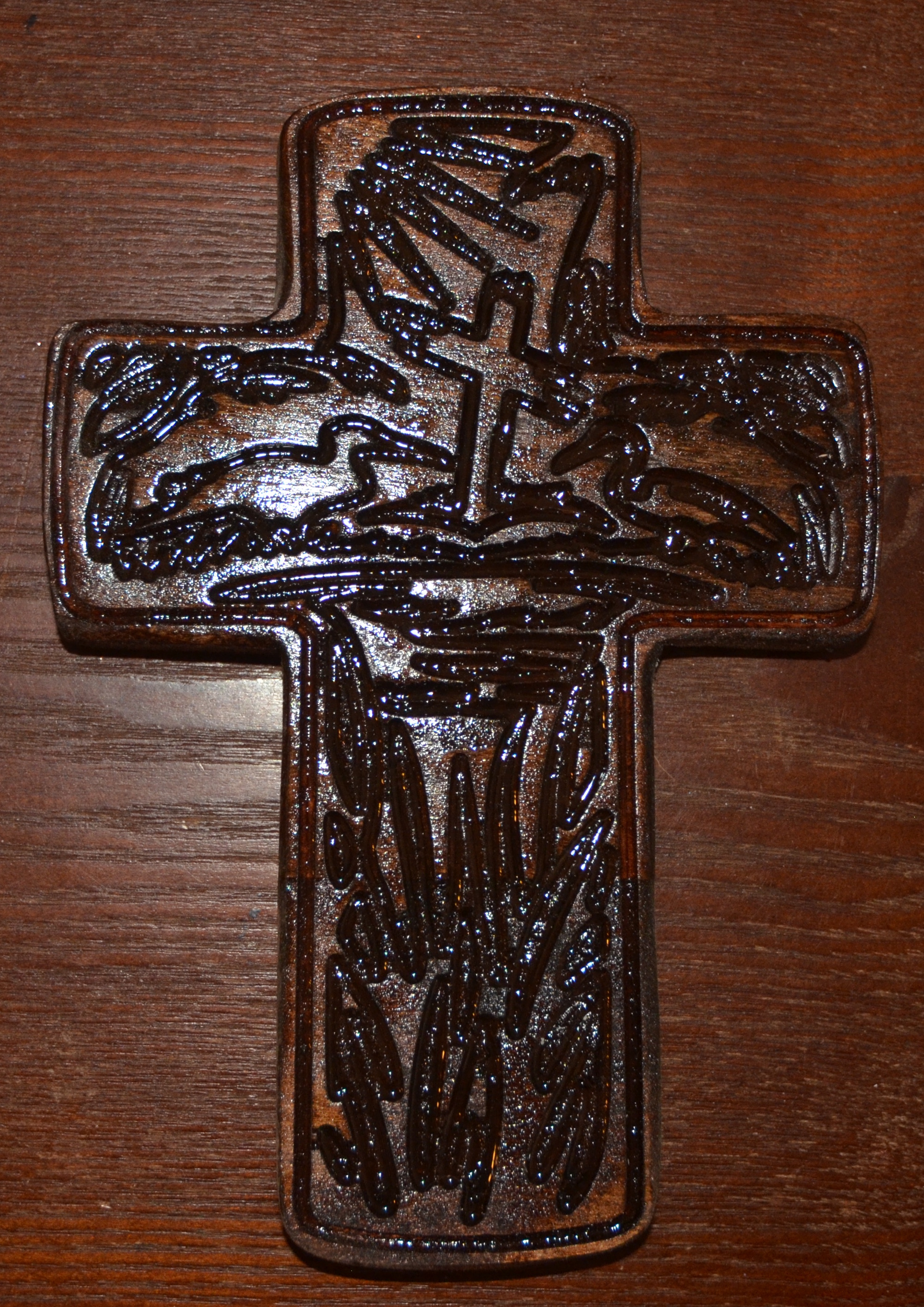 Birds Watching the Cross