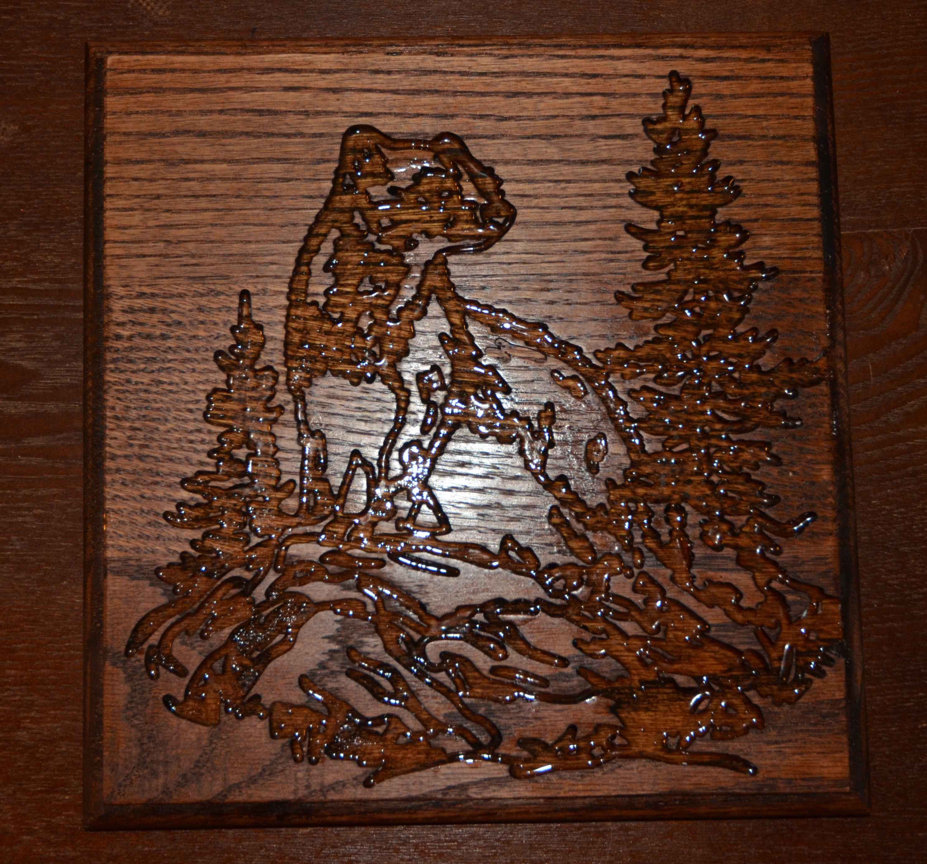 Martin Carved Wooden Plaque