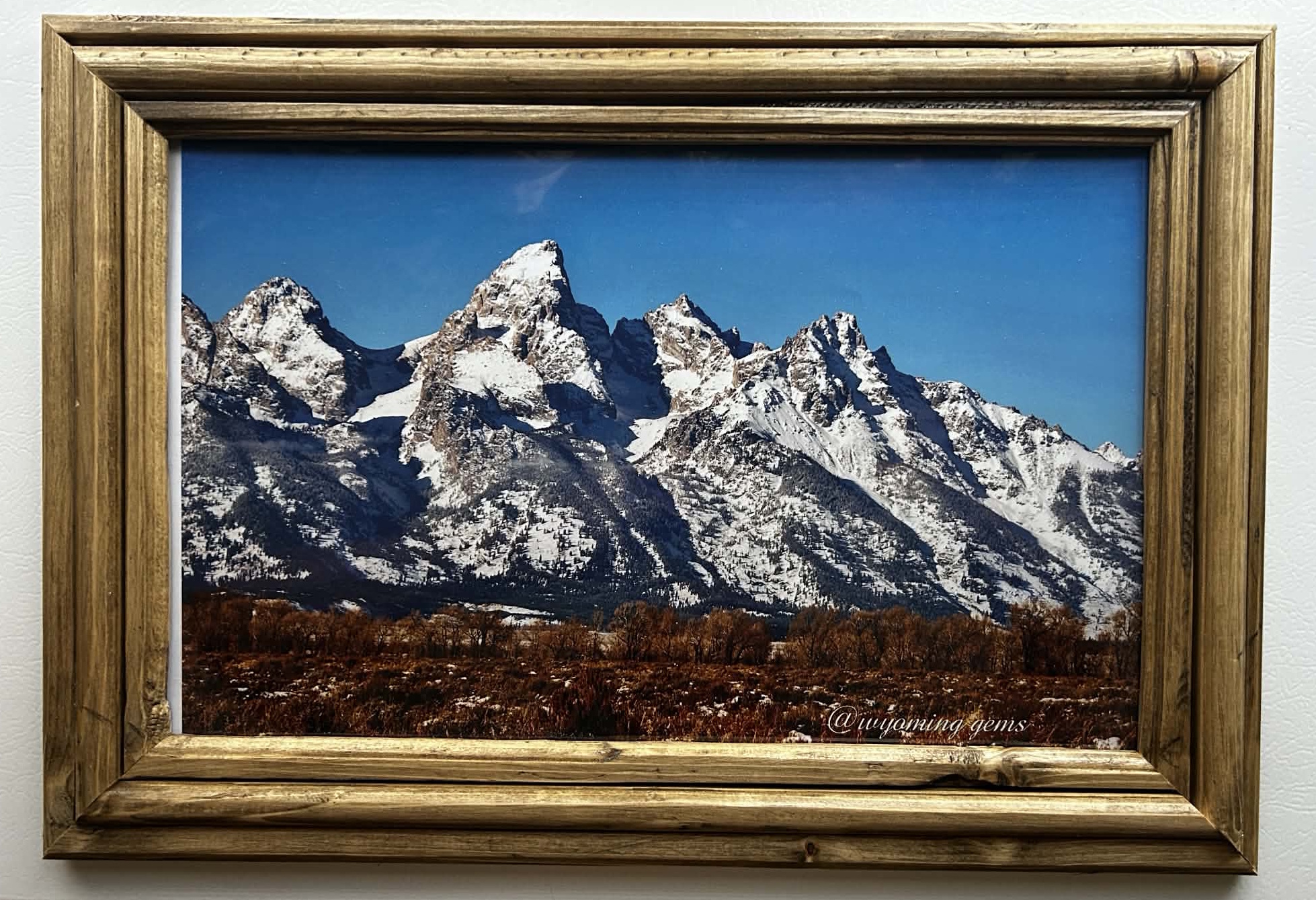 Grand Tetons Wyoming Landscape Framed Print
