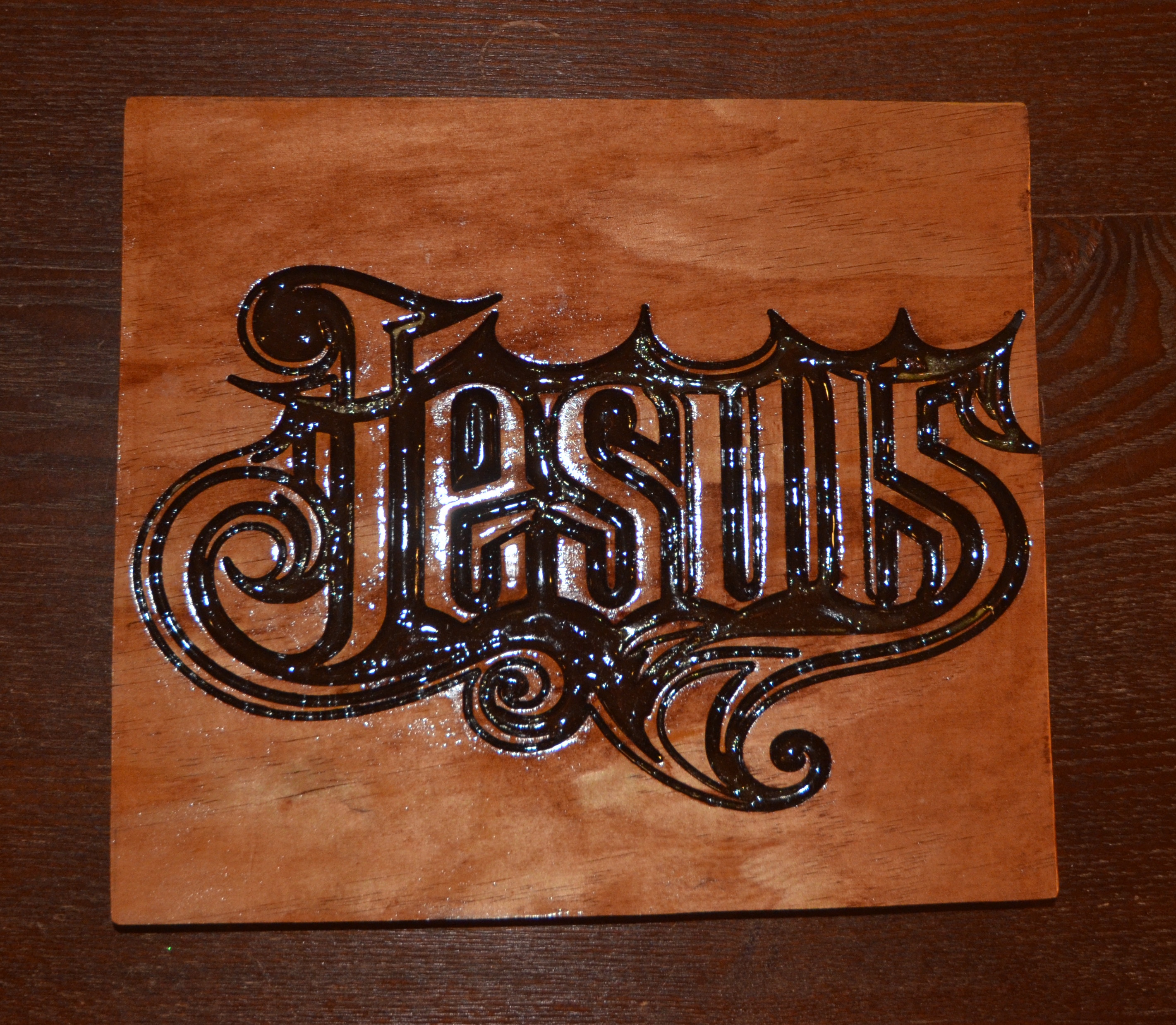 Jesus Wood Art Plaque