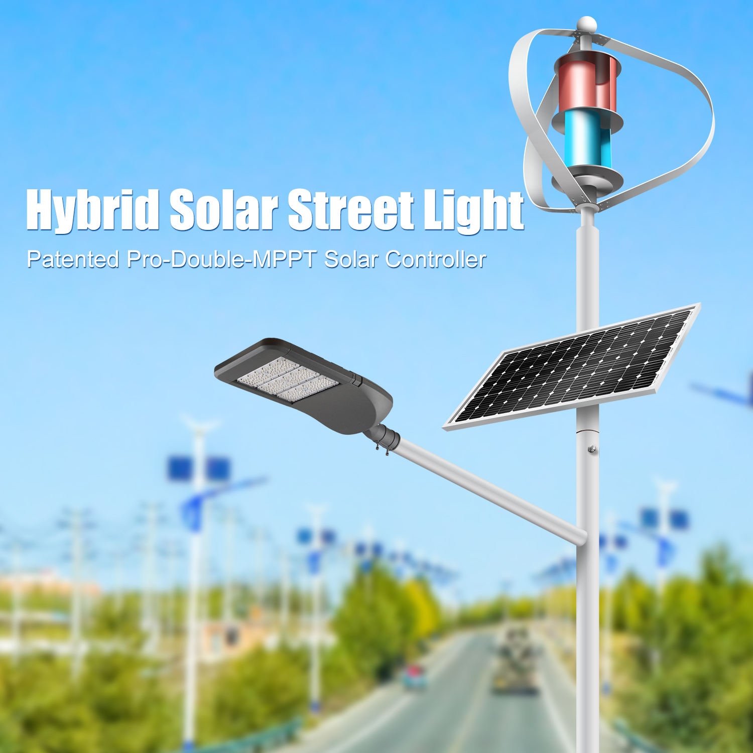 Hybrid Solar Street Light
