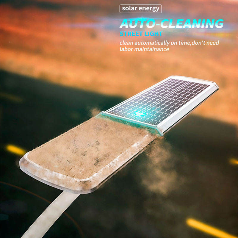 Auto-Cleaning Solar Street Light