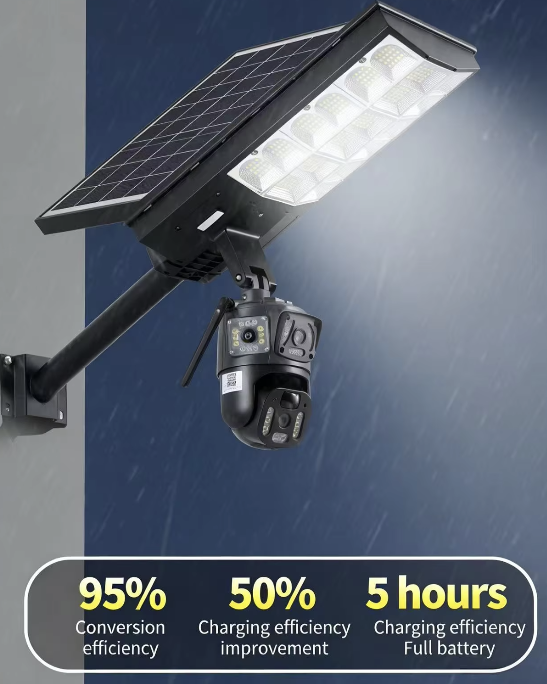 Solar Security Floodlight with Camera
