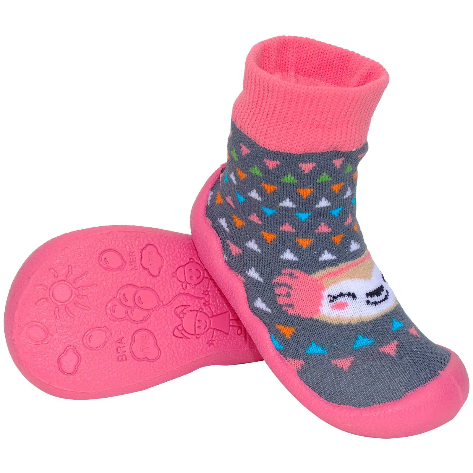 Meia Sapatilha Infantil Coruja