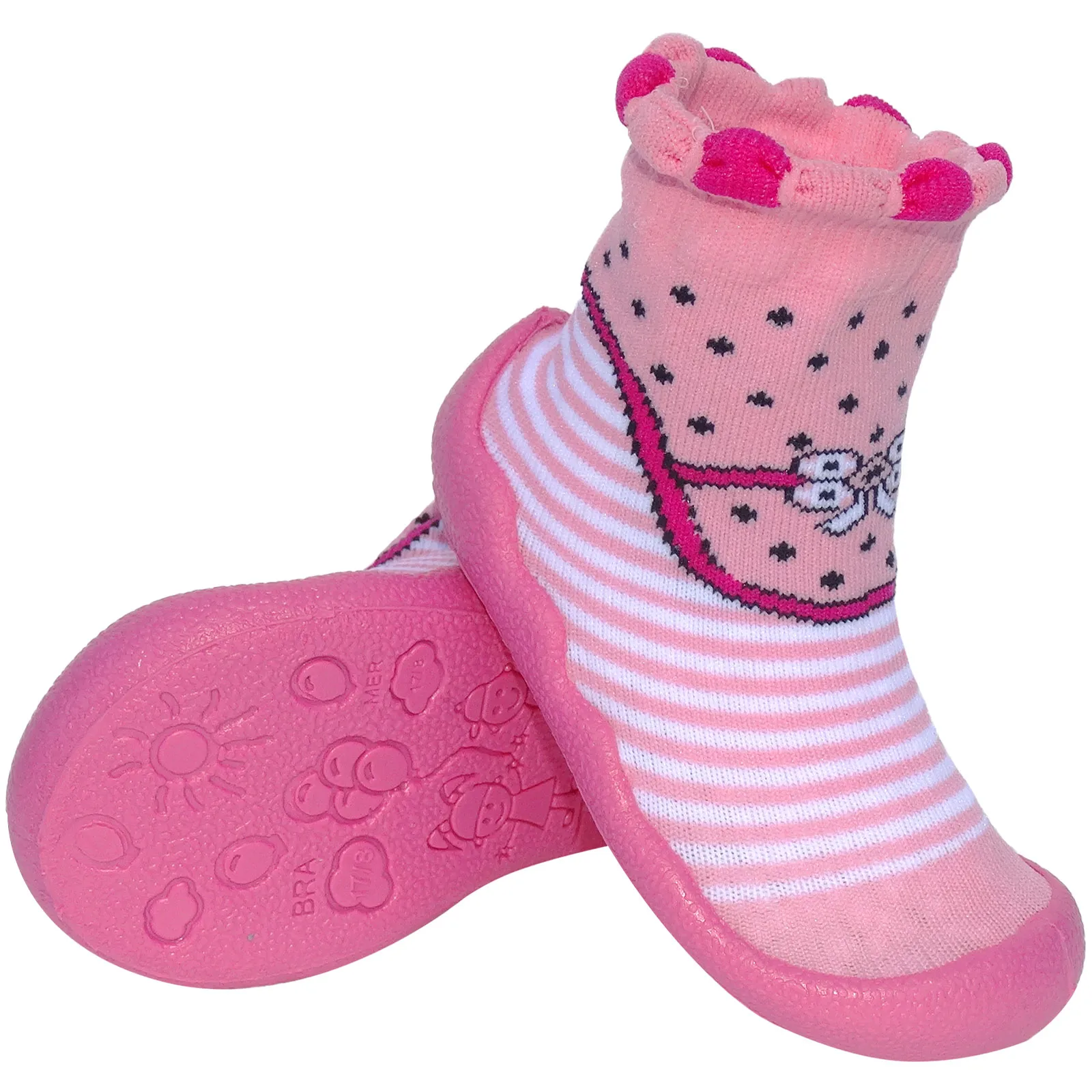 Meia Sapatilha Infantil Rosa