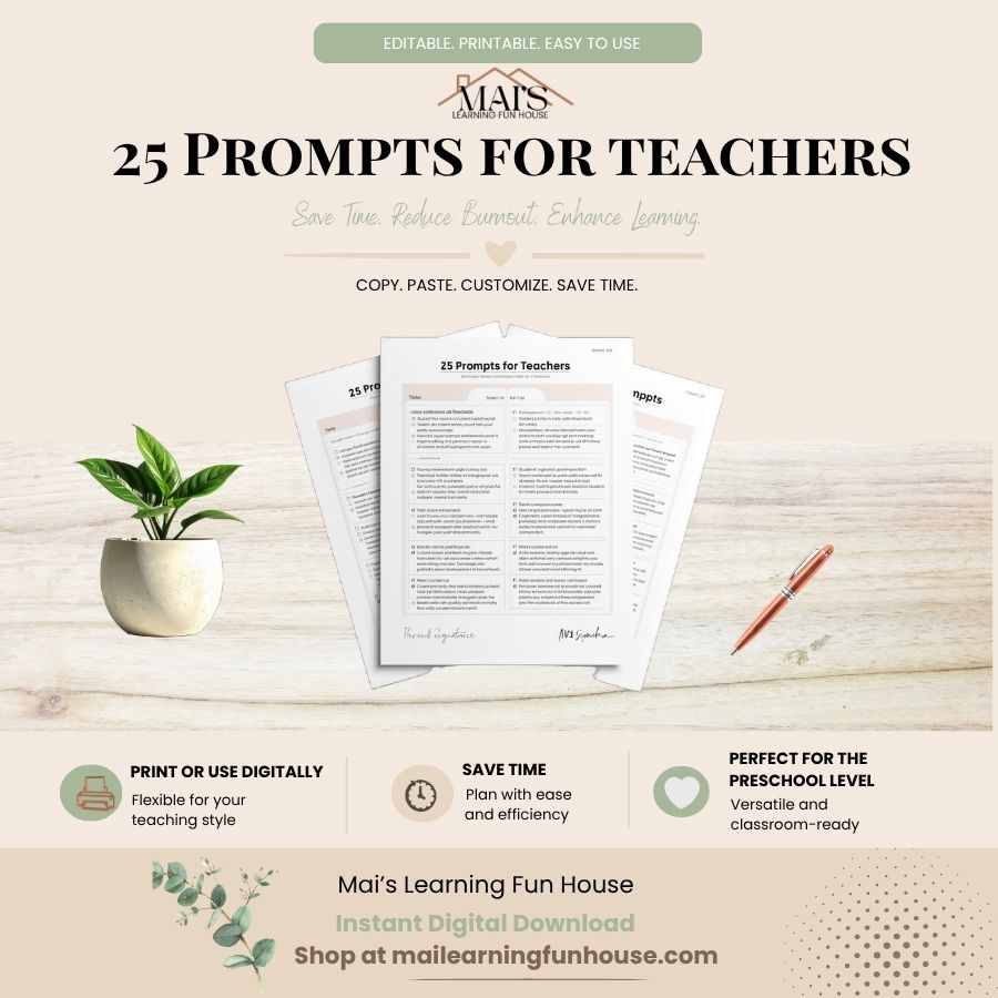25 Prompts for Teachers