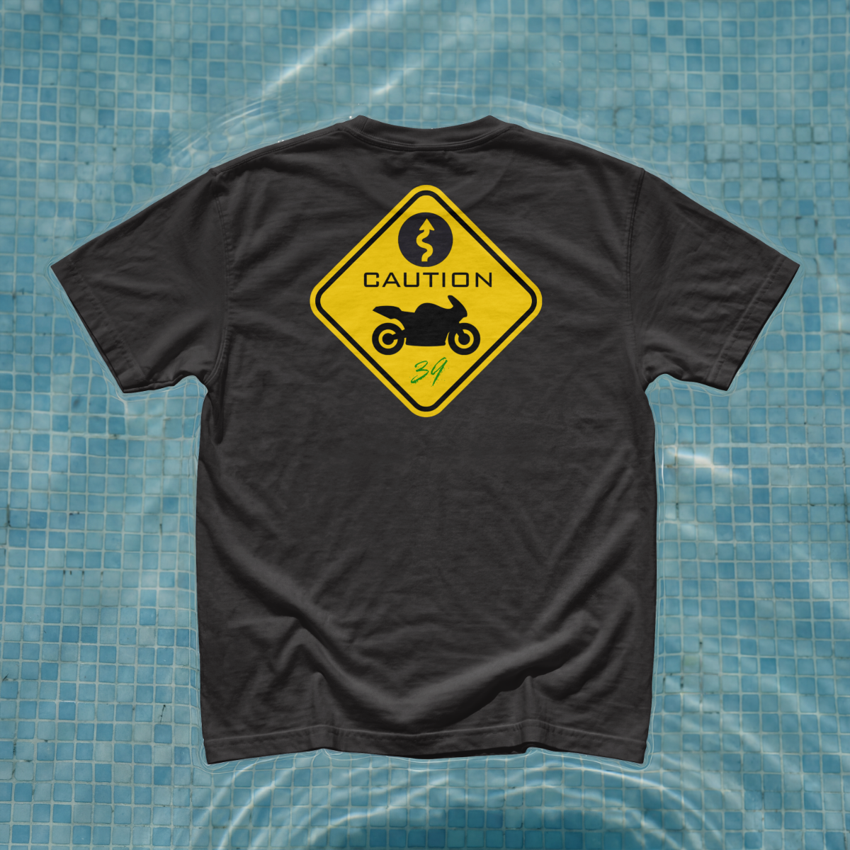 Caution Motorcycle Sign T-Shirt