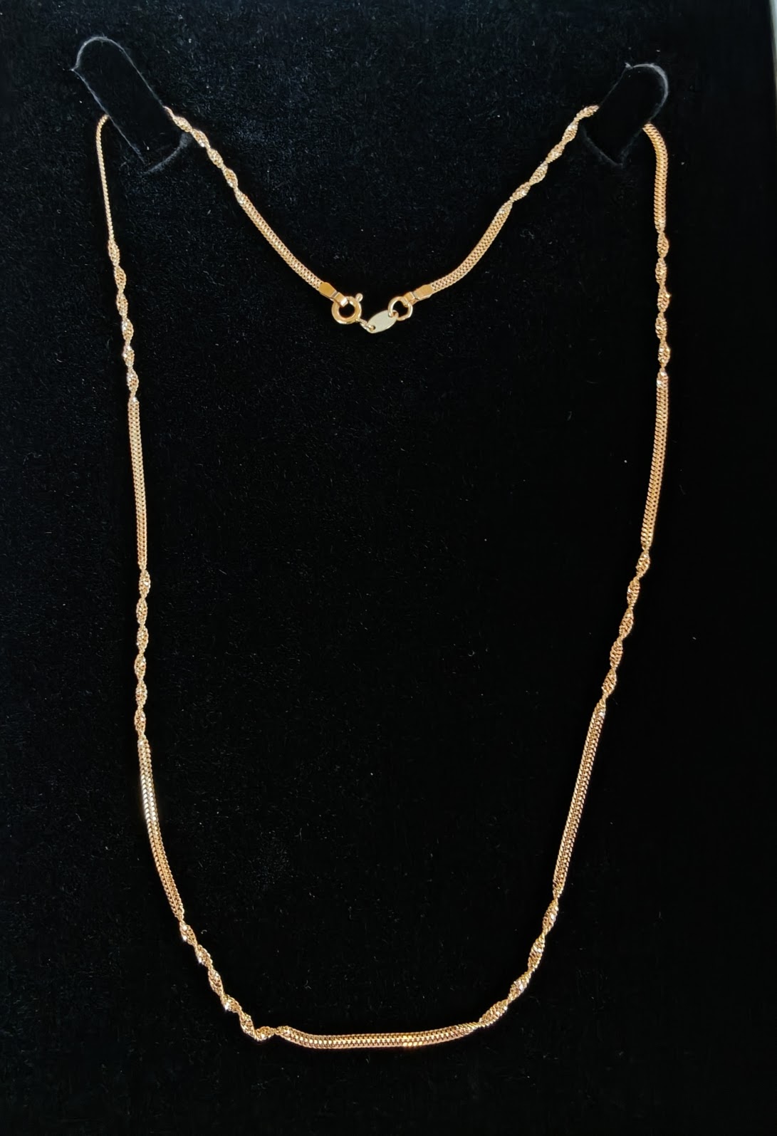 21K Gold Twist Chain