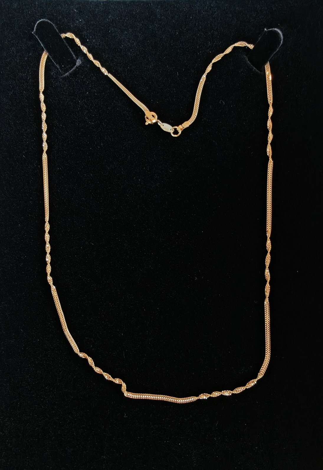 21K Gold Twist Chain