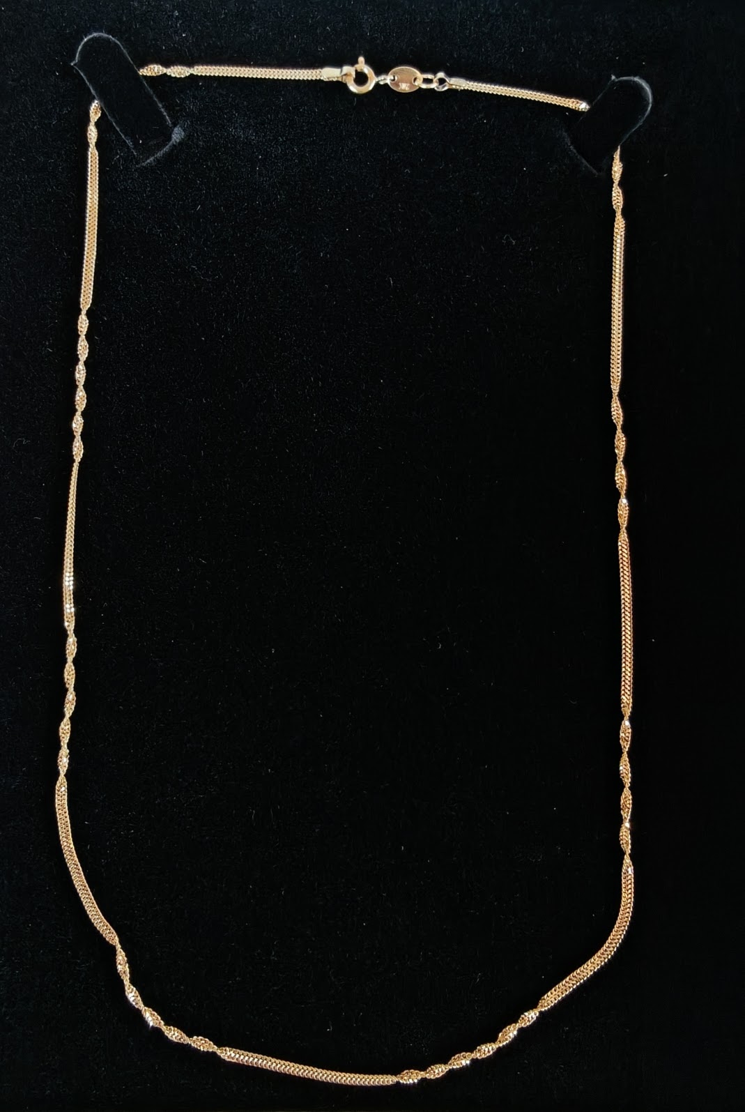 21K Gold Twist Chain