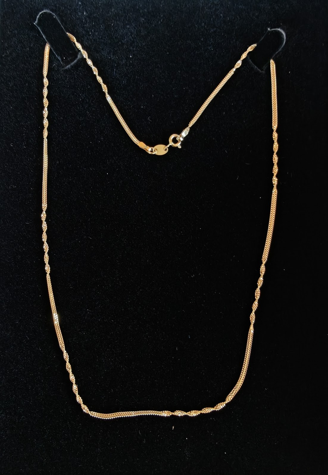 21K Gold Twist Chain