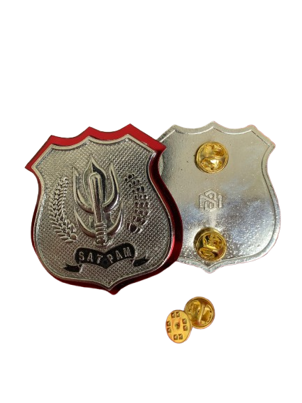 Pin Satpam Logam