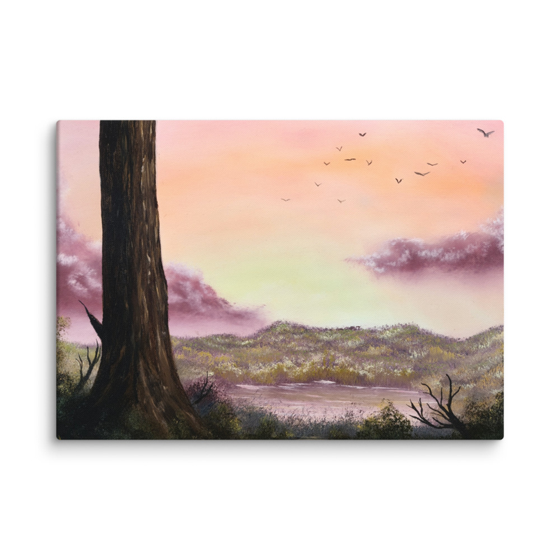 'Just In Time' Sunset Canvas Print