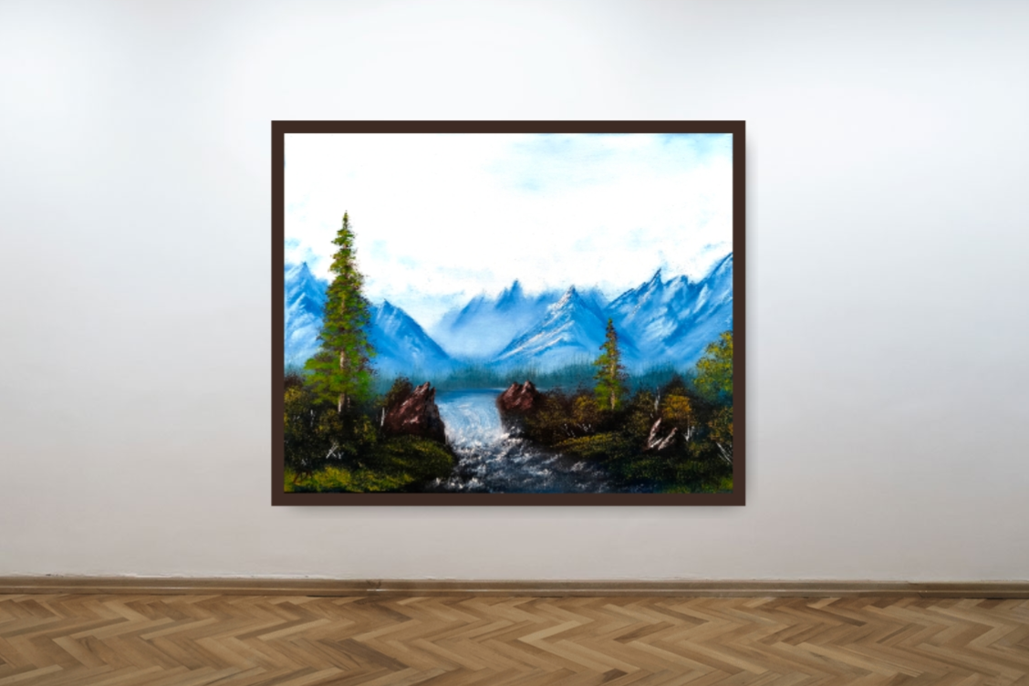 'Patience' Mountain Canvas Print