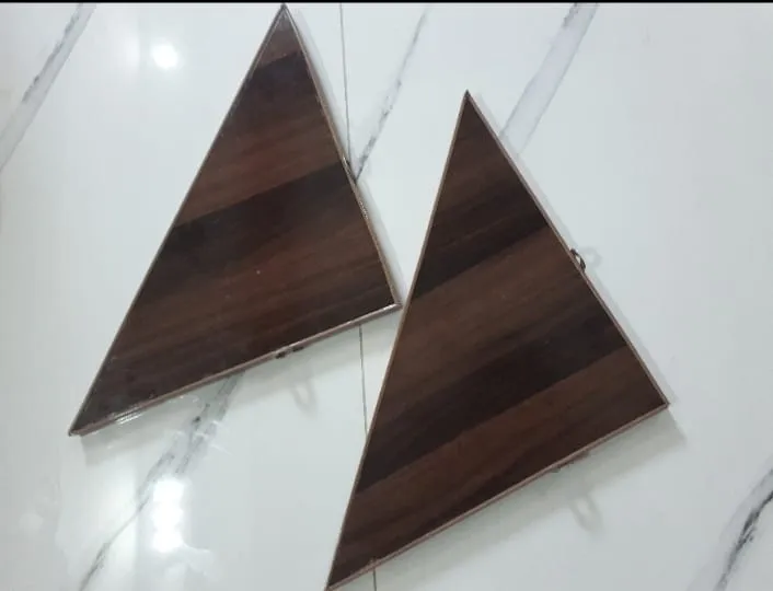 Wooden Triangle Shelves