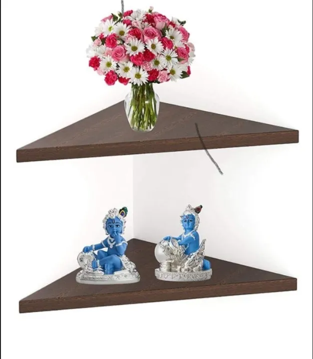 Wooden Triangle Shelves