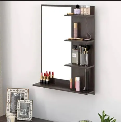 Wall Mounted Vanity Mirror Shelf