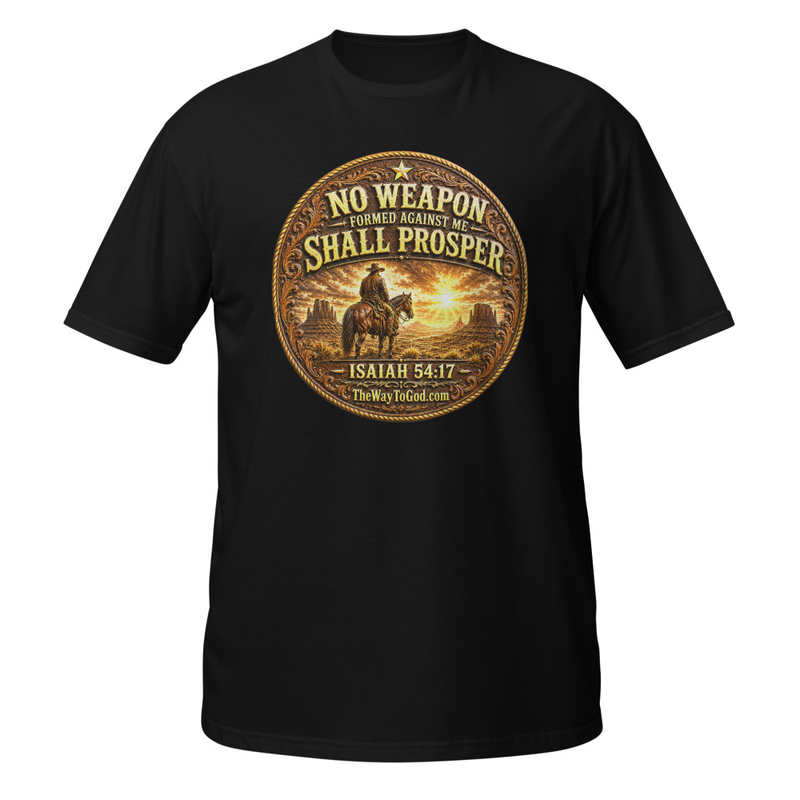 No Weapon Formed Against Me Shall Prosper Isaiah 54:17 Short-Sleeve Unisex T-Shirt
