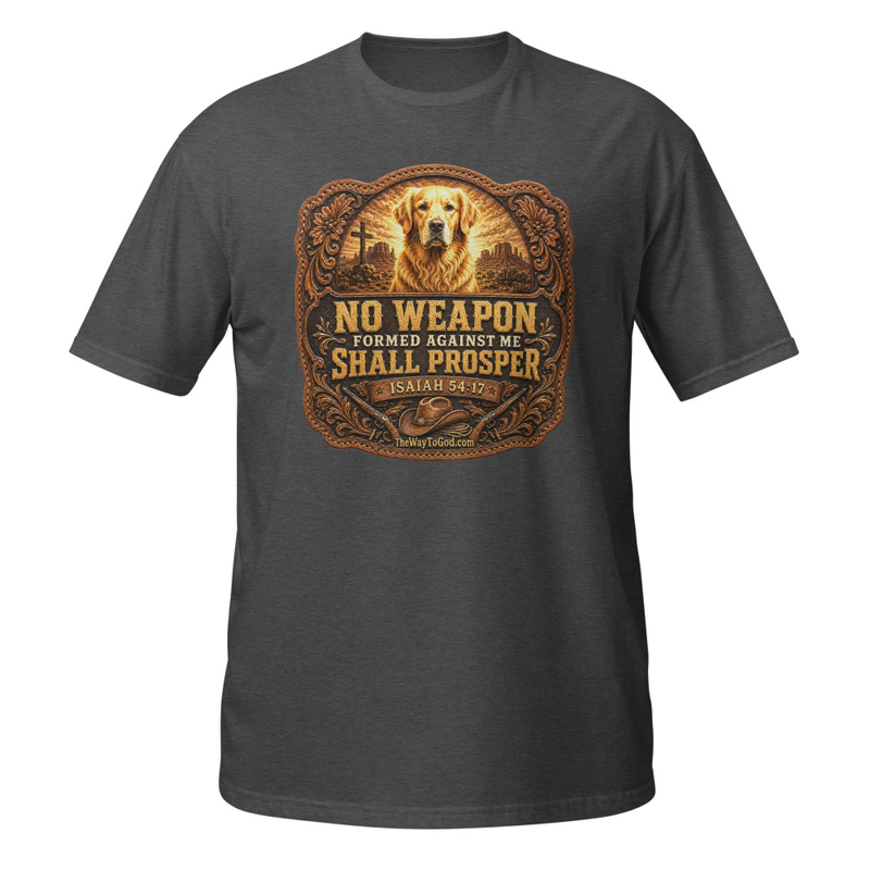 No Weapon Formed Against Me Shall Prosper (V2) Isaiah 54;17 Short-Sleeve Unisex T-Shirt