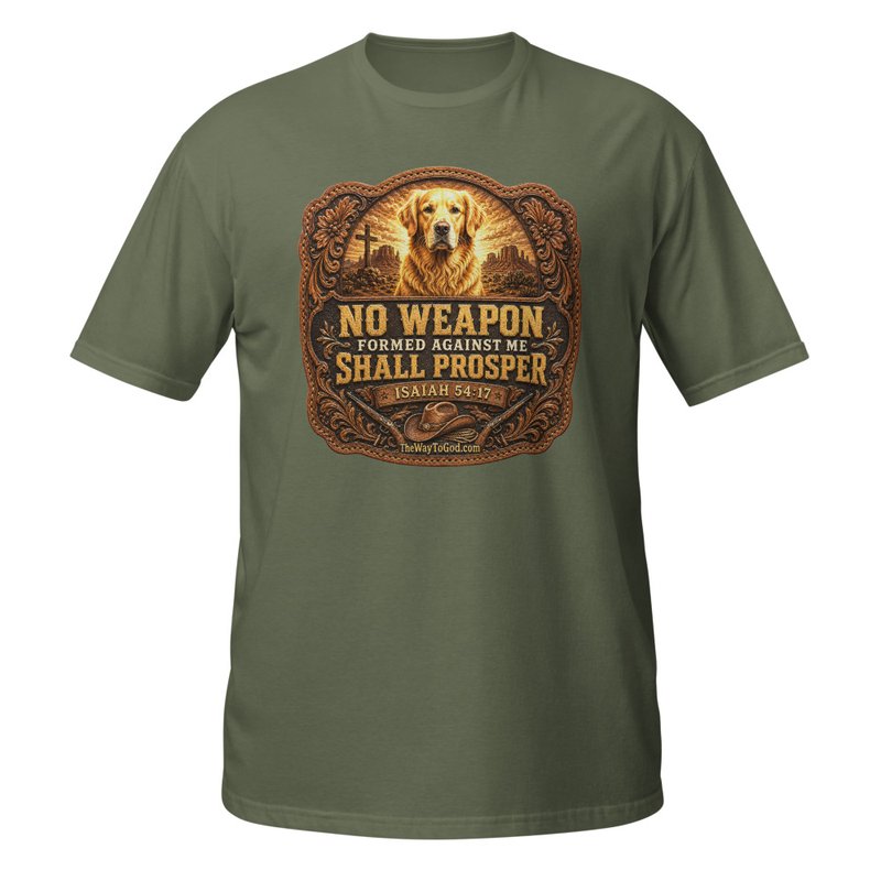 No Weapon Formed Against Me Shall Prosper (V2) Isaiah 54;17 Short-Sleeve Unisex T-Shirt