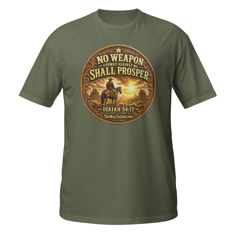 No Weapon Formed Against Me Shall Prosper Isaiah 54:17 Short-Sleeve Unisex T-Shirt