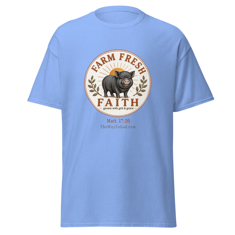 Farm Fresh Faith Pig (Black) Matt. 17:20 Women's Classic T-shirt