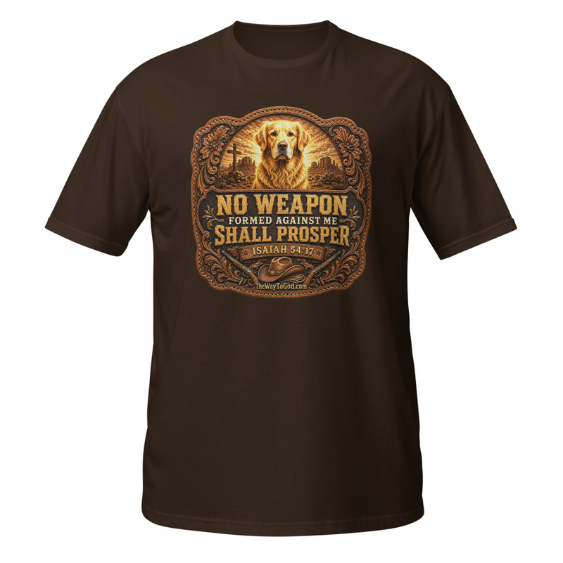 No Weapon Formed Against Me Shall Prosper (V2) Isaiah 54;17 Short-Sleeve Unisex T-Shirt