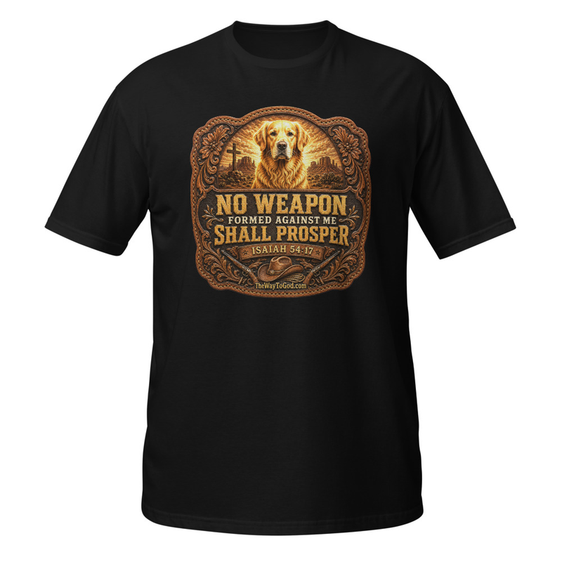 No Weapon Formed Against Me Shall Prosper (V2) Isaiah 54;17 Short-Sleeve Unisex T-Shirt