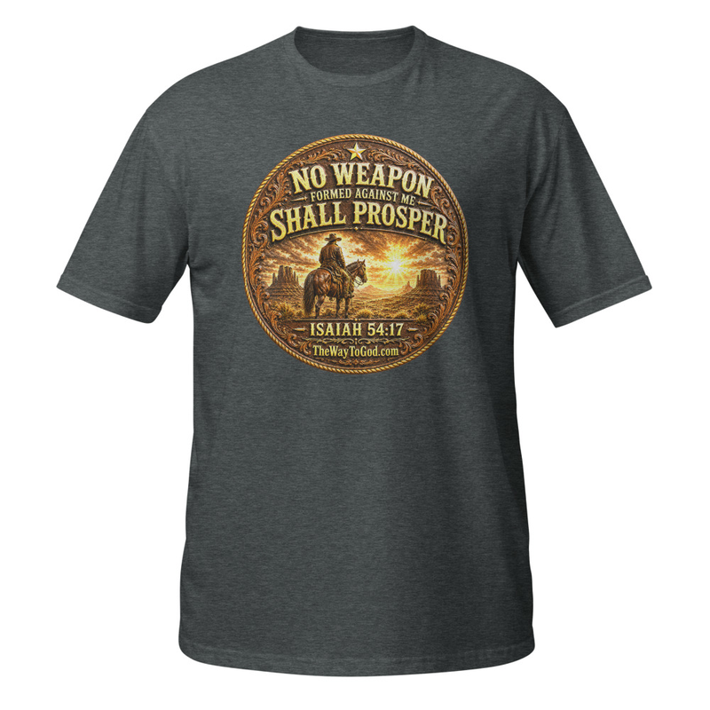 No Weapon Formed Against Me Shall Prosper Isaiah 54:17 Short-Sleeve Unisex T-Shirt