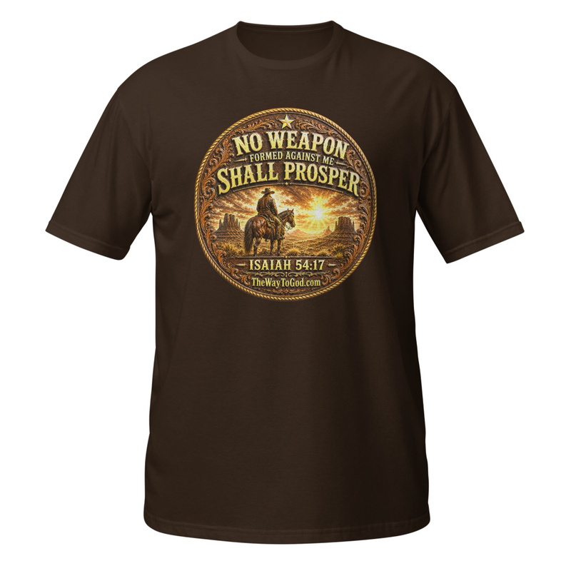 No Weapon Formed Against Me Shall Prosper Isaiah 54:17 Short-Sleeve Unisex T-Shirt