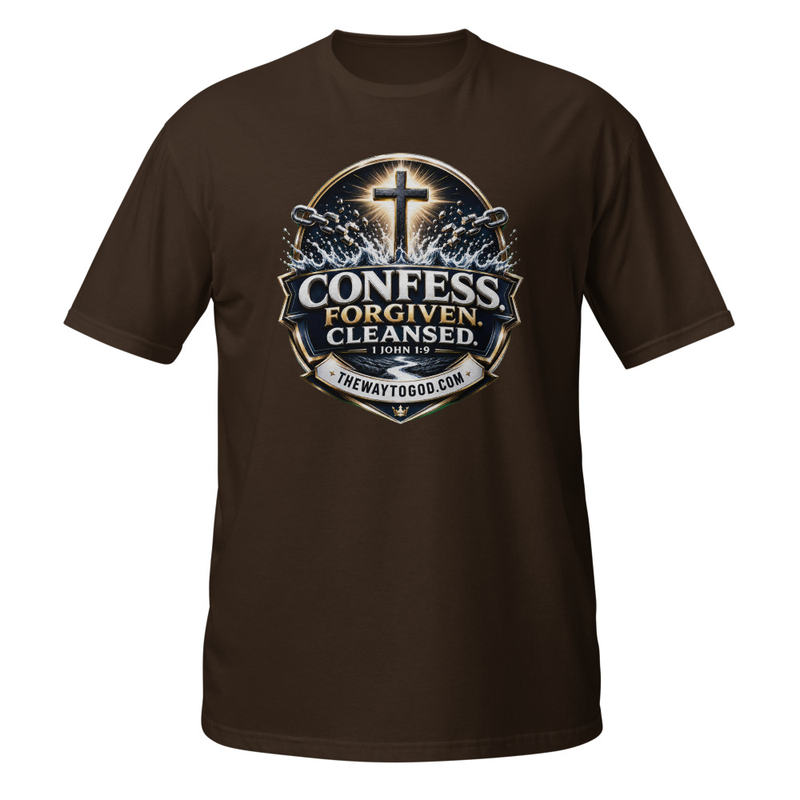 Confess Forgiven Cleansed Short-Sleeve Unisex T-Shirt