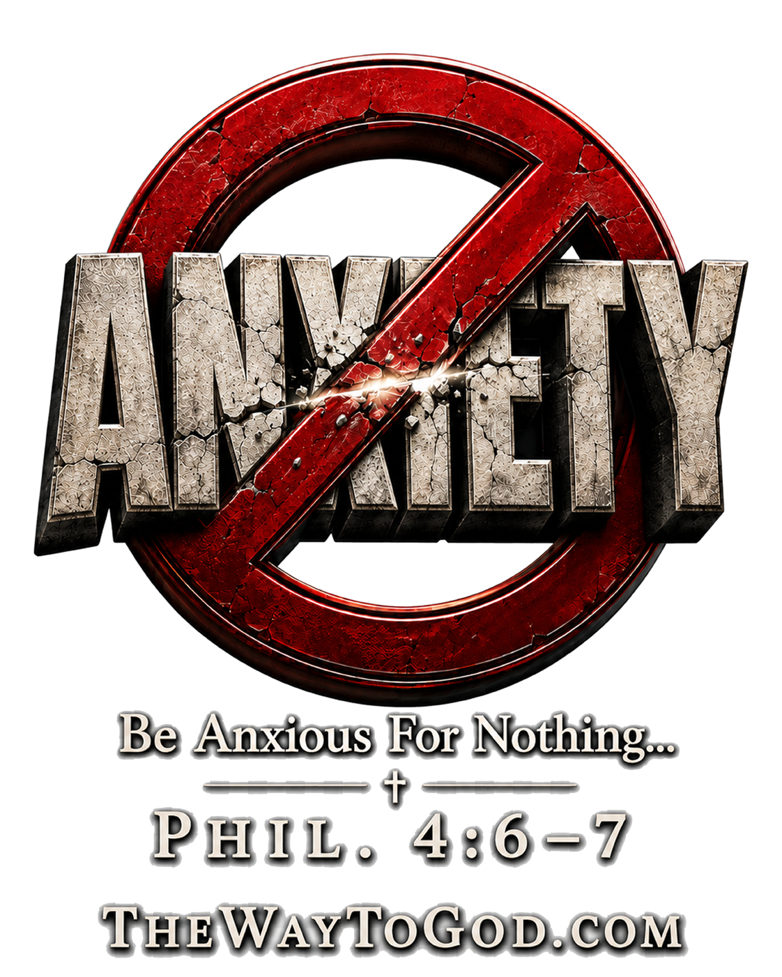 Be Anxious For Nothing - Phil 4:6-7 - Short-Sleeve Unisex T-Shirt