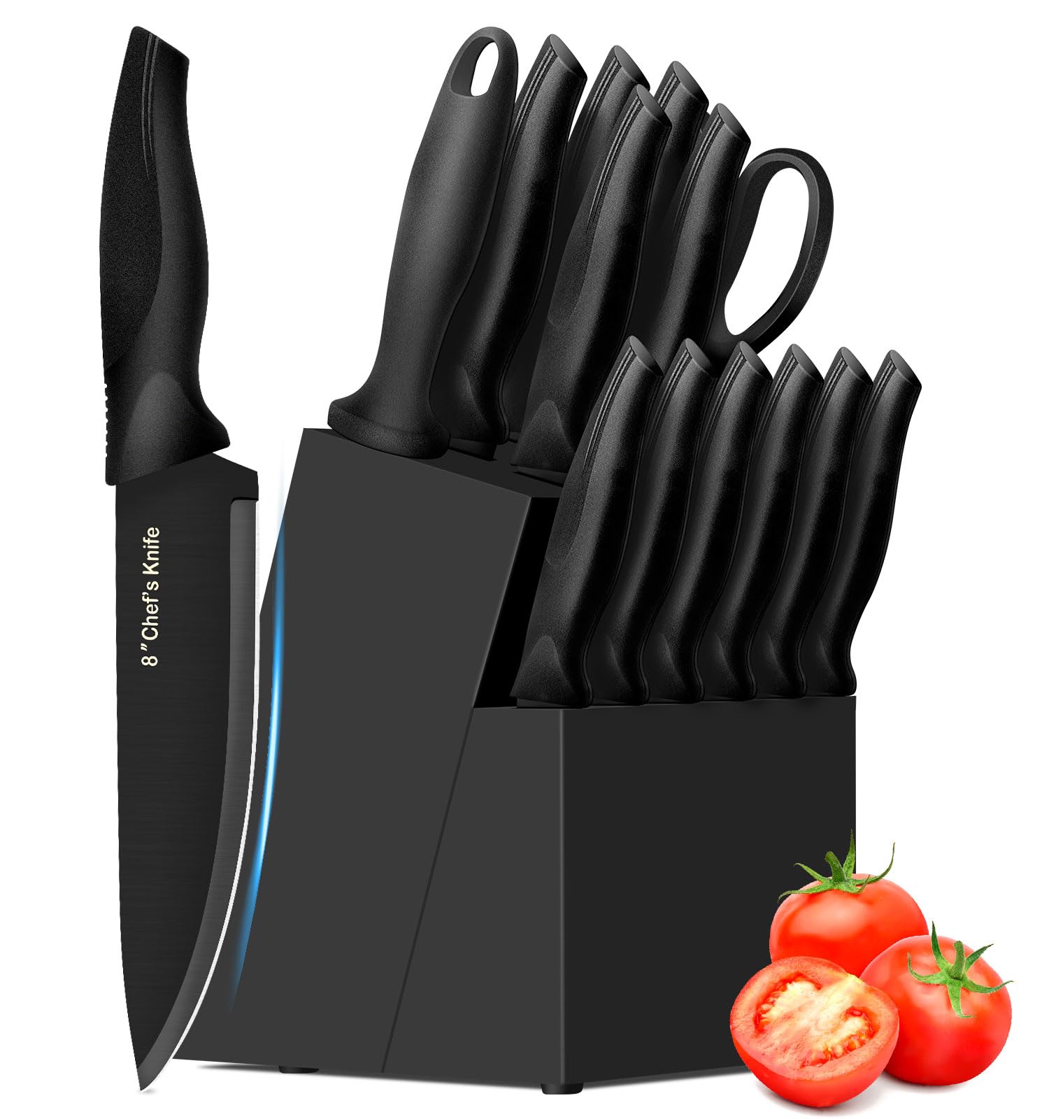 15-Piece Kitchen Knife Set