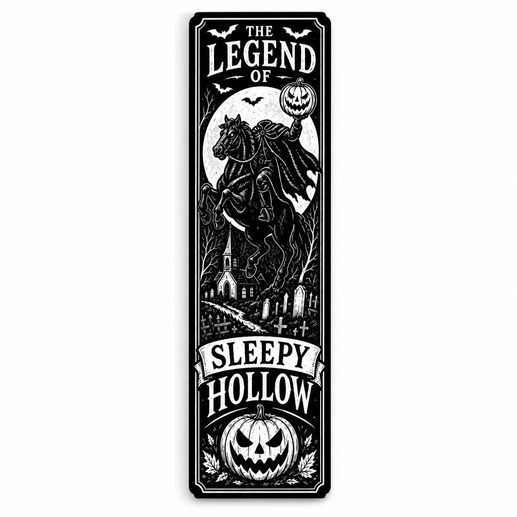Sleepy Hollow Horseman Bookmark: Gothic Reading Companion, Historic Legend