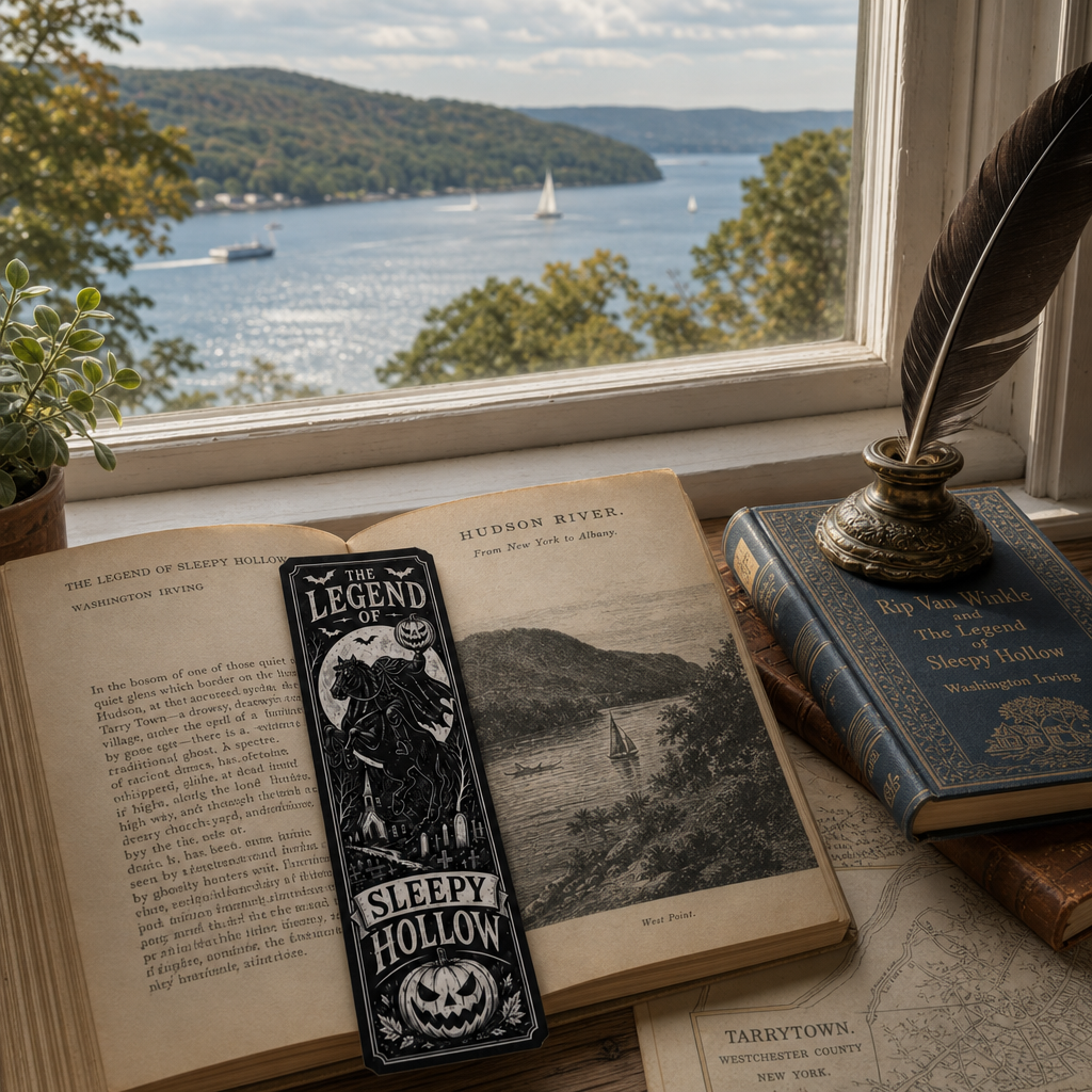 Sleepy Hollow Horseman Bookmark: Gothic Reading Companion, Historic Legend