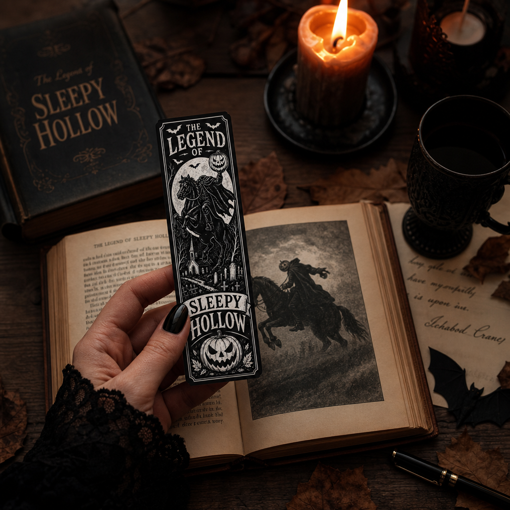 Sleepy Hollow Horseman Bookmark: Gothic Reading Companion, Historic Legend