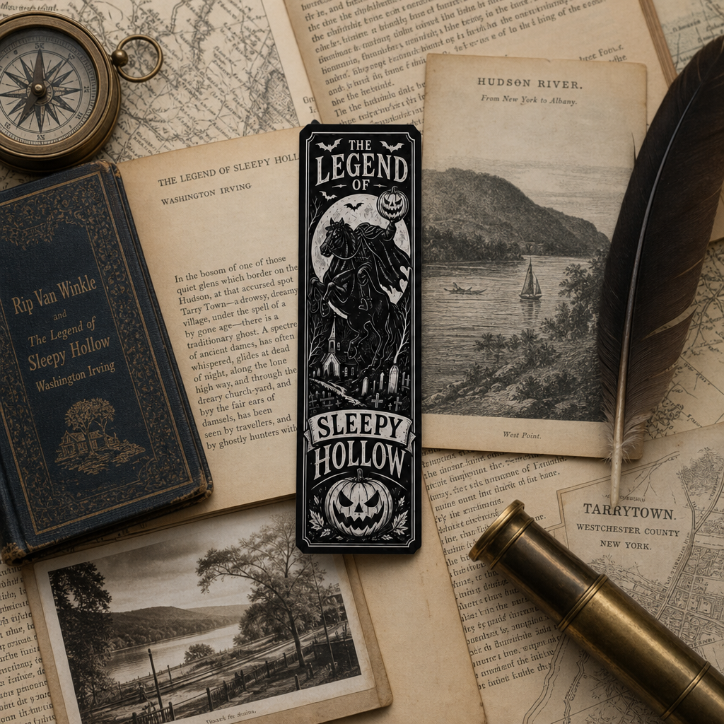 Sleepy Hollow Horseman Bookmark: Gothic Reading Companion, Historic Legend