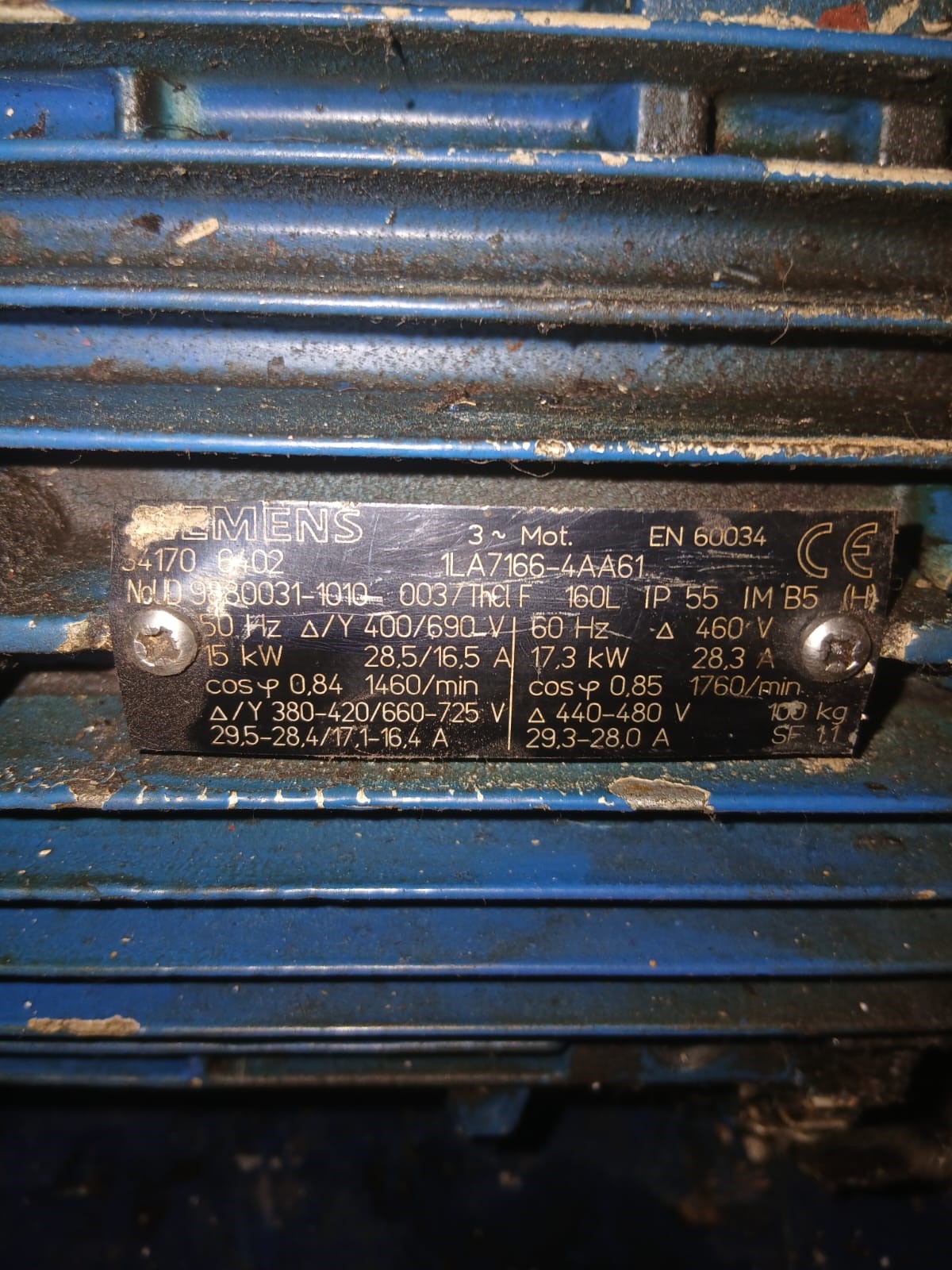 Motor Elétrico Siemens 15 kW Frange C