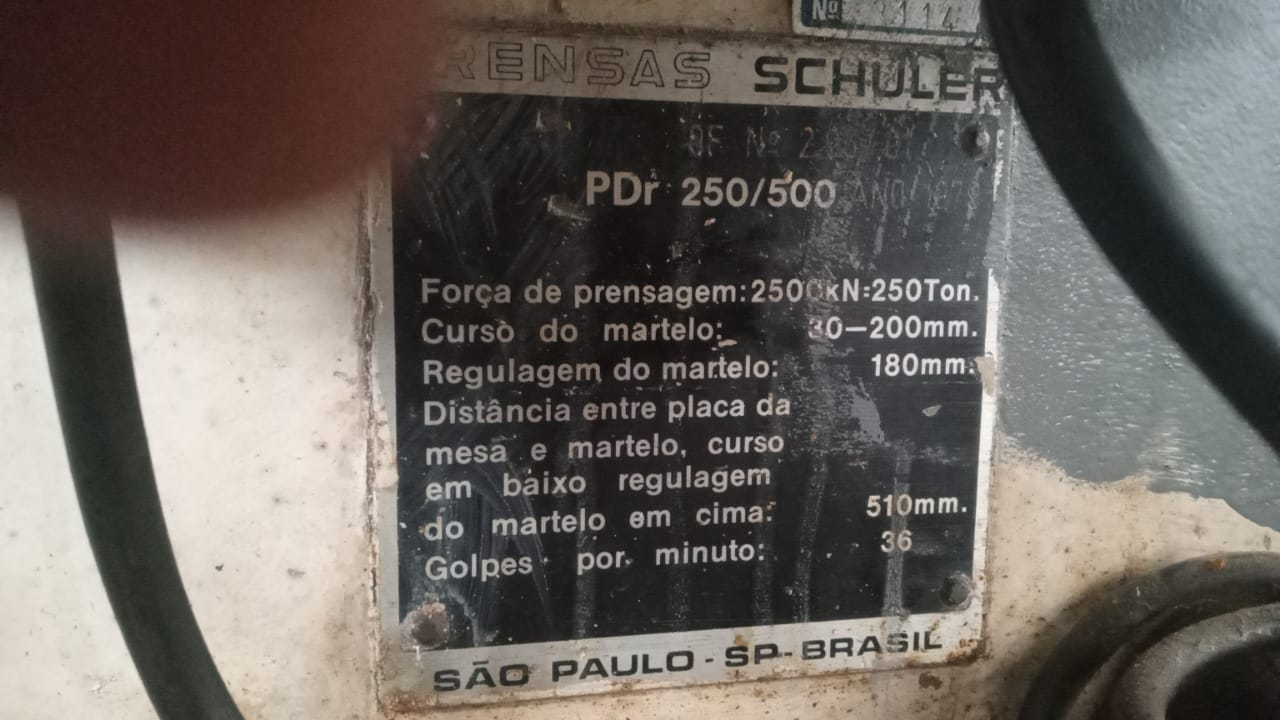 Prensa Schuler PDr 250/500