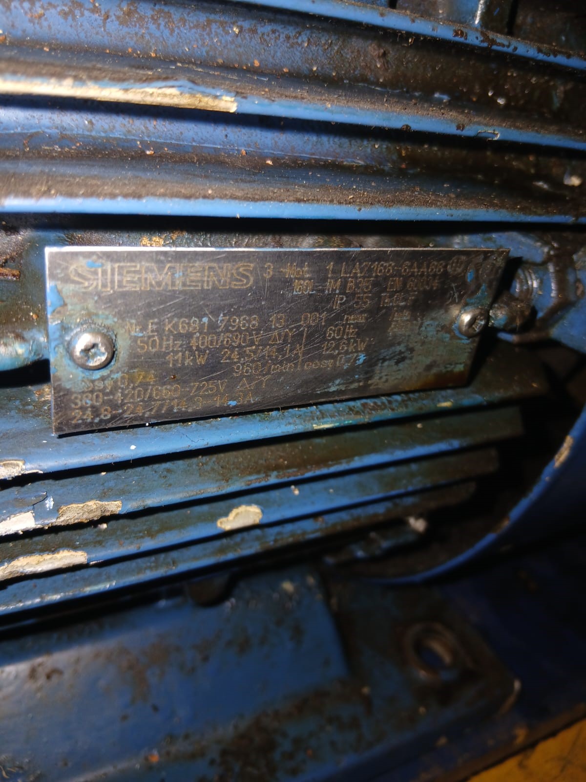 Motor Elétrico Siemens 3CV 1-LAZ-166-6AA66