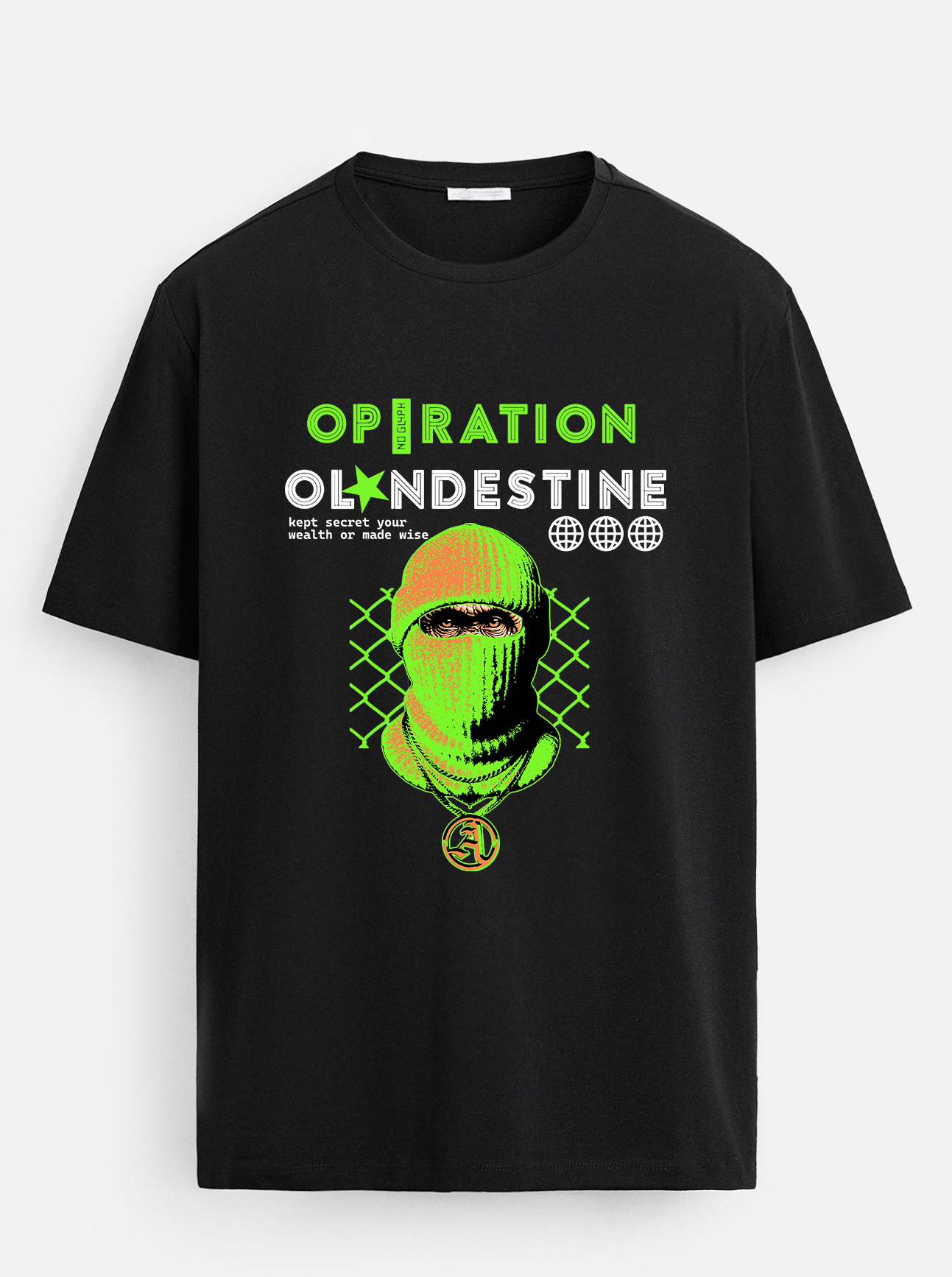 T-shirt Unisexe Opération Clandestine | Noir