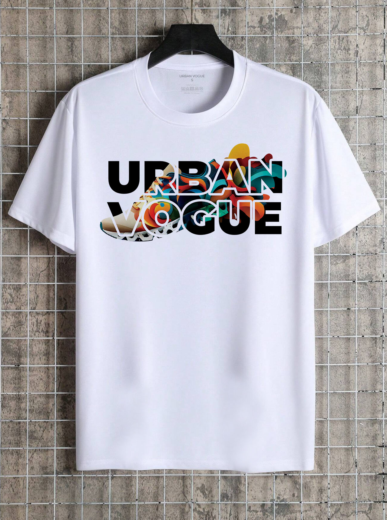 T-shirt Premium "Urban Vogue" – Design Sneakers Streetwear | Blanc