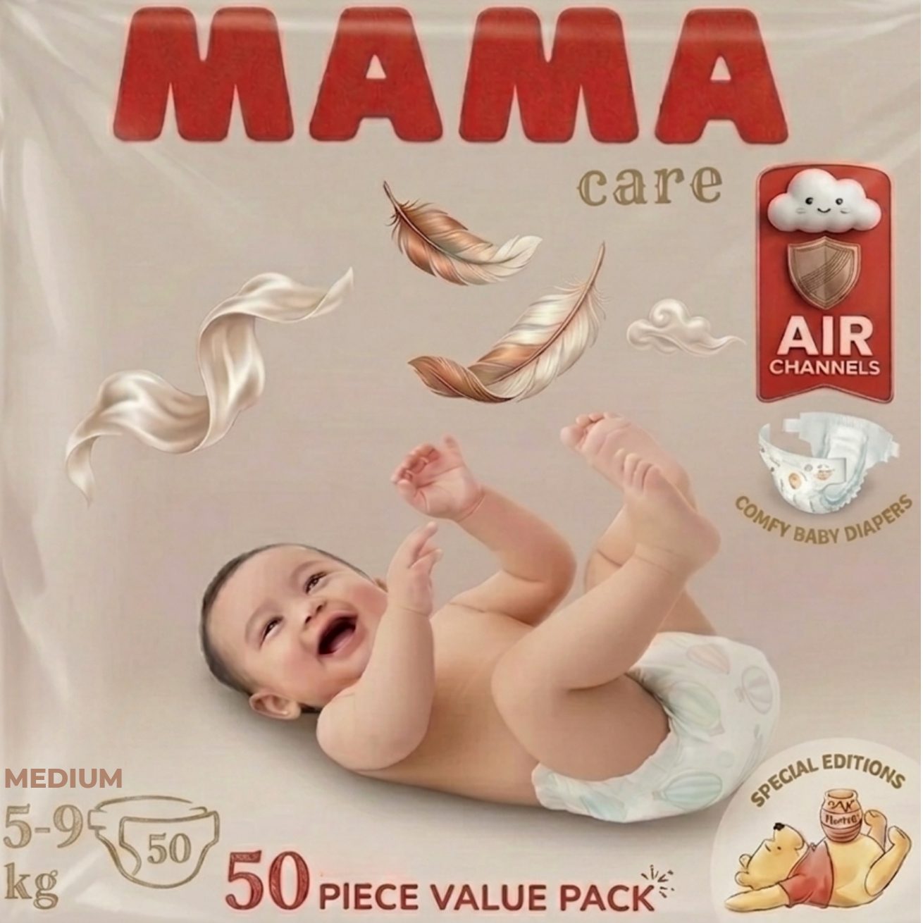 MAMA Care Baby Diapers - Medium
