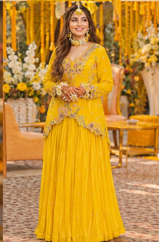 Yellow Designer Suit:ZC013