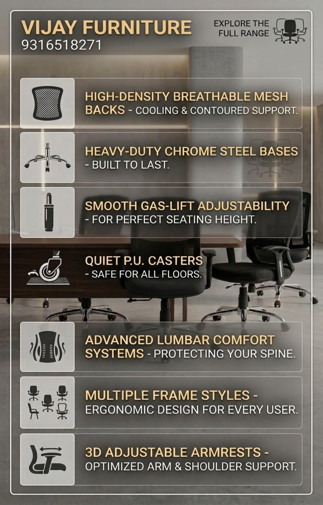 B5 Ergonomic Mesh Office Chair
